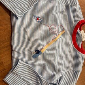 Kids Nautical Striped Long Sleeve Tee